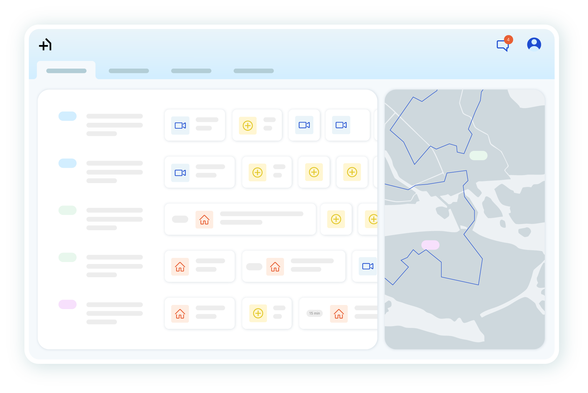 Interface for medoma center