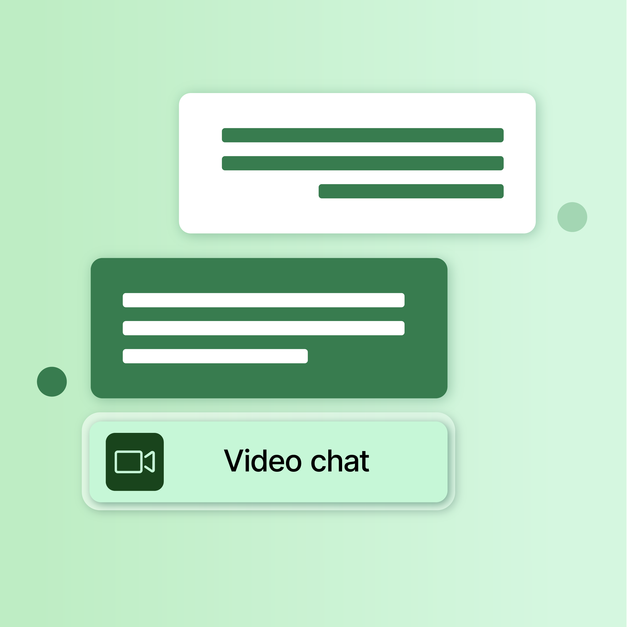 Digital communication mockup